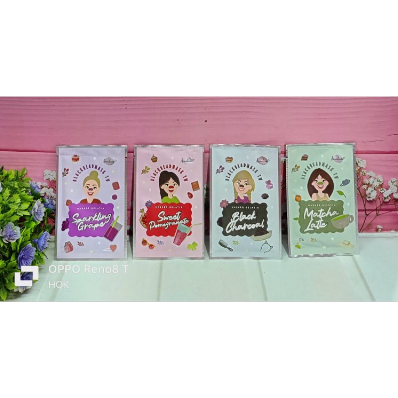 Masker komedo gelatin 100% organik by TW BPOM