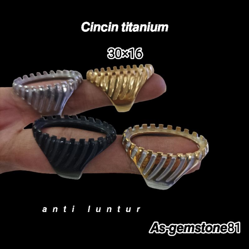 Cincin Emban Ring[titanium]j12 30*16