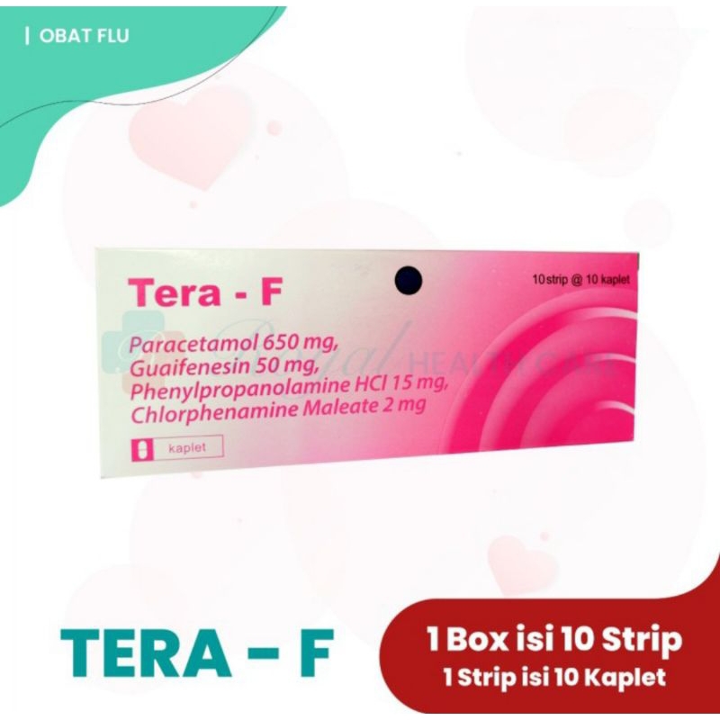 TERA-F Box isi 100 Kaplet-Obat Batuk & Pilek / Tera F Tablet