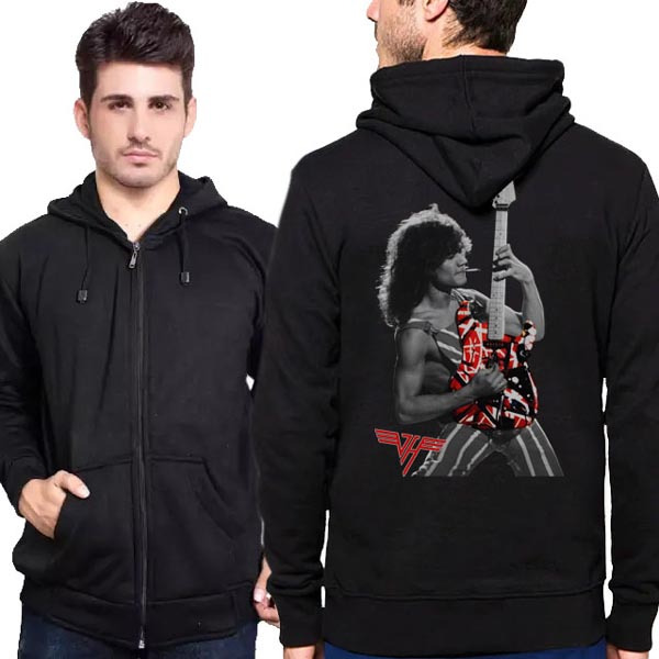 New Jaket Hoodie Eddie Van Halen Hoodie Bahan Cotton Fleece