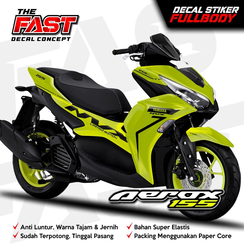Bisa Bayar Ditempat Decal Yamaha Aerox New Full Body Motif Polos Keren
