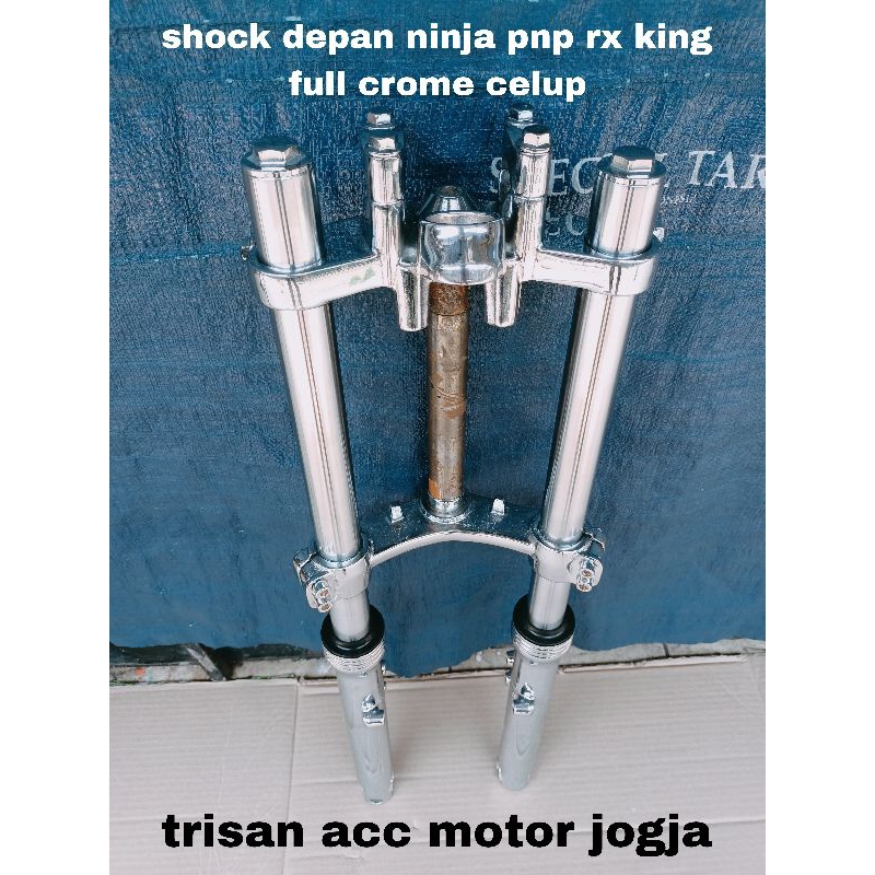 shock depan ninja pnp rx king full crome celup
