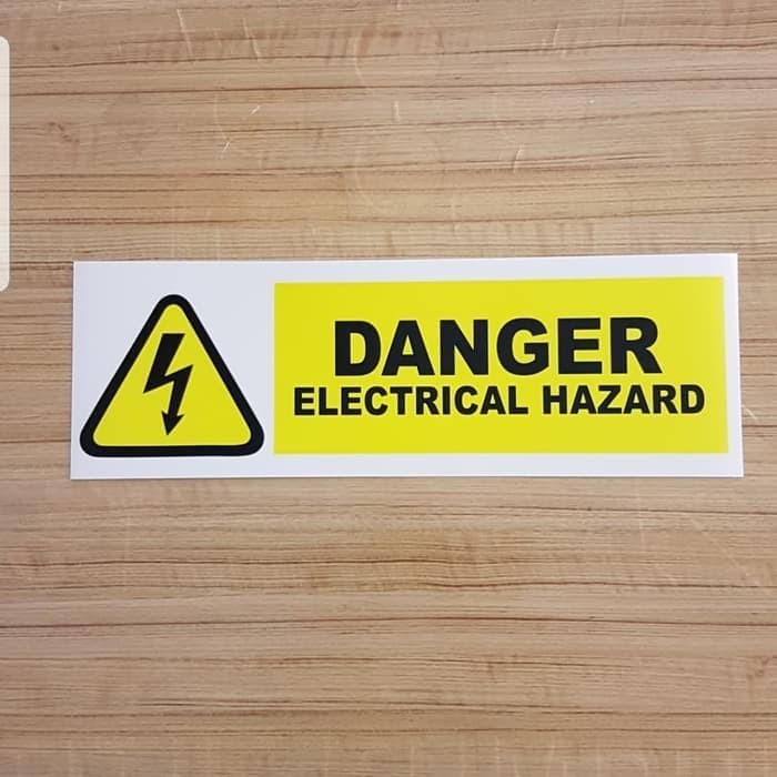 

Sign STICKER Danger Electrical Hazard