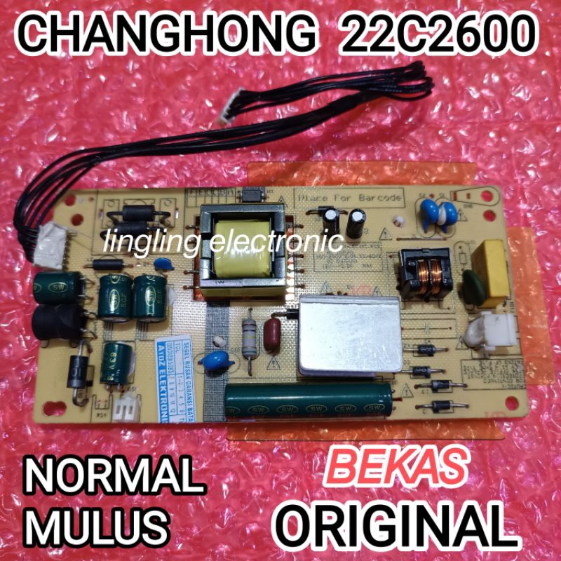 PSU TV CHANGHONG 22C2600 POWER SUPPLY TV CHANGHONG 22C2600 ORIGINAL