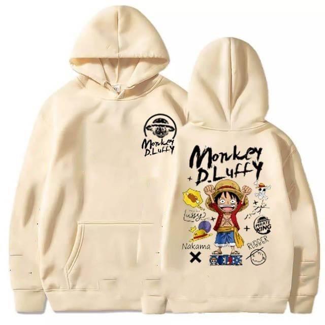 SWEATER HOODIE ONE PIECE - MONKEY D LUFFY HOODIE - NAKAMA COSPLAY KOSTUM SWEATER