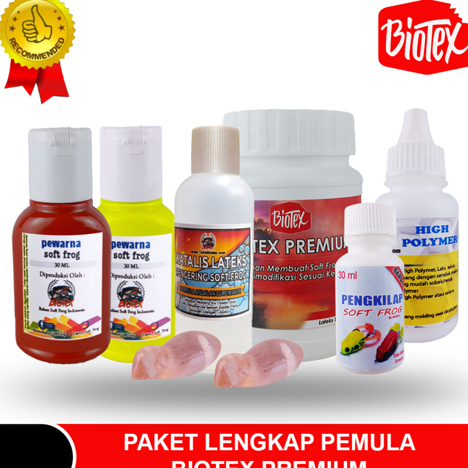 ➧✾ Biotex Premium Paket Lengkap Bahan Bikin Soft Frog