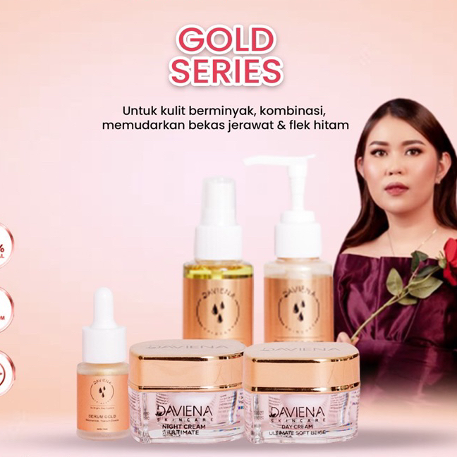 NEW_PRODUCT (Pusat Jawa)Daviena Skincare|GOLD SERIES|PEMUTIH WAJAH BPOM DAVIENA SKINCARE|DAVINA SKIN