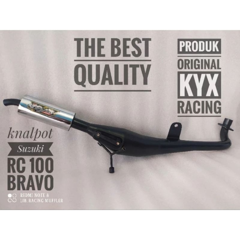 knalpot suzuki RC 100 BRAVO standar racing