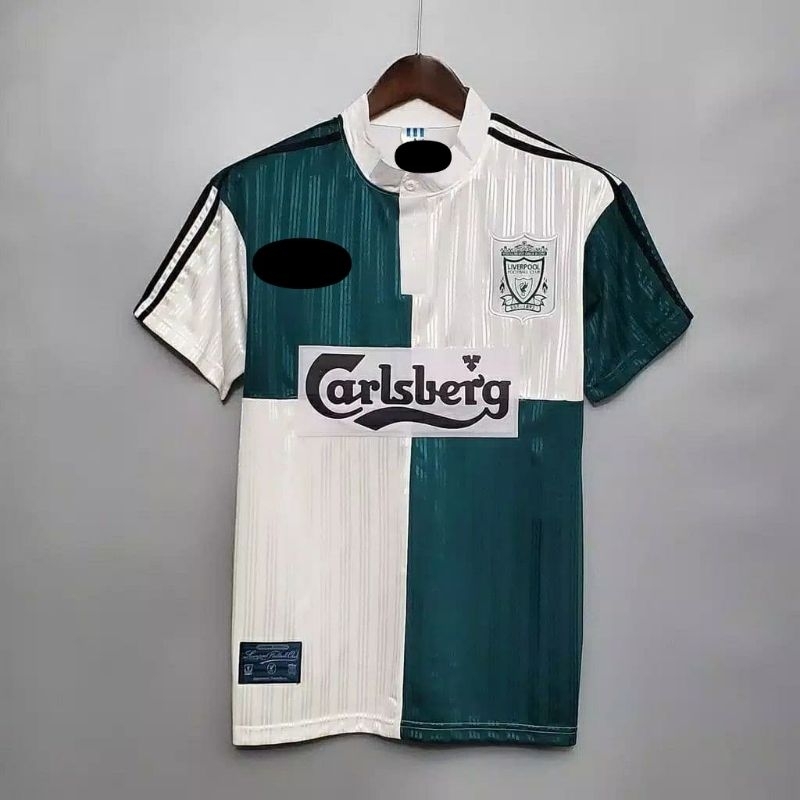 JERSEY BOLA RETRO LIVERPOOL AWAY CATUR 1995 - 1997 GRADE AAA IMPORT