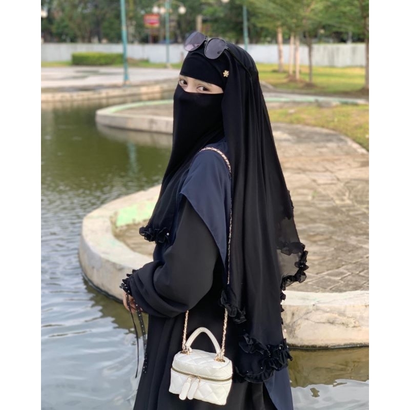 niqab YEMEN VIANE cadar yaman by alnoor niqob temboro nikop cantik nikob terbaru