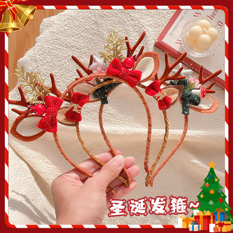 Lafleur.acc - Clarice Christmas Headband - bando natal aksesoris natal pita natal bando korea pita k