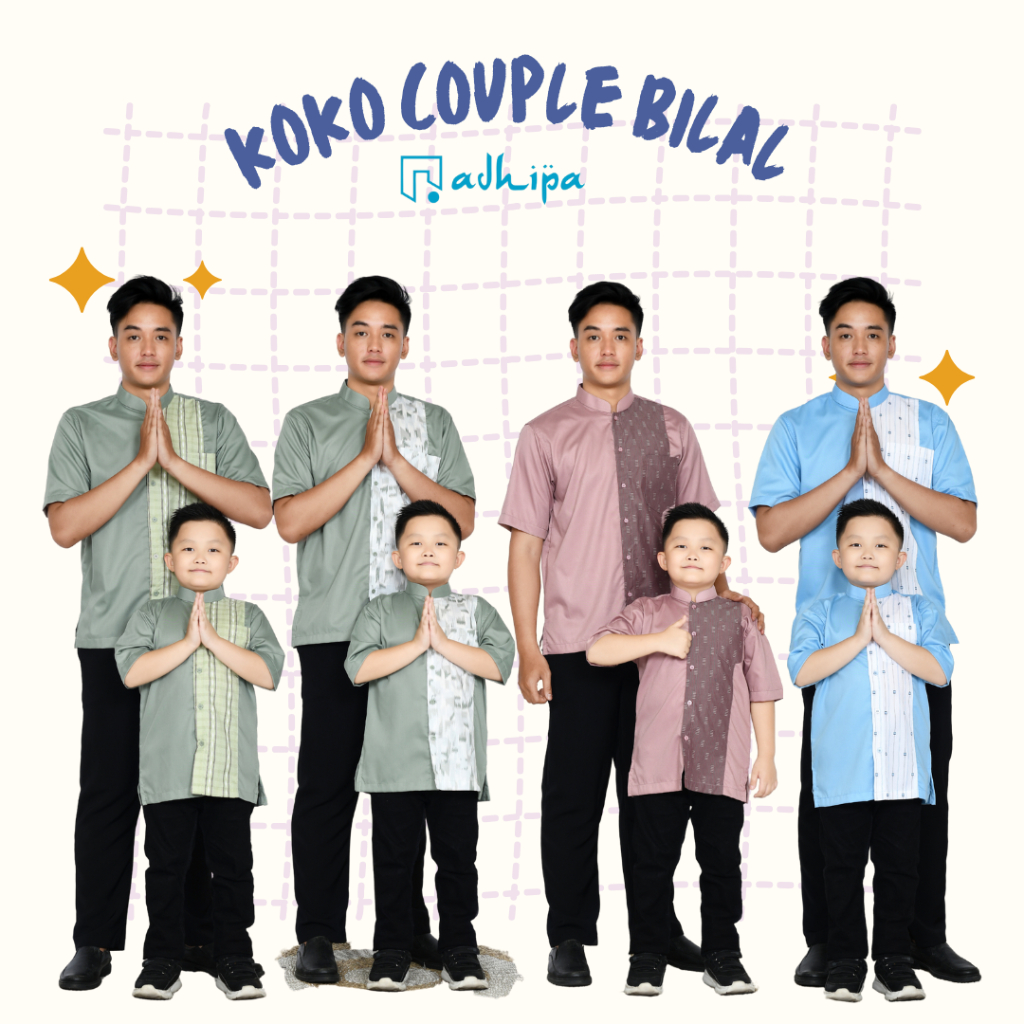 Koko Motif Couple Ayah Anak model BILAL