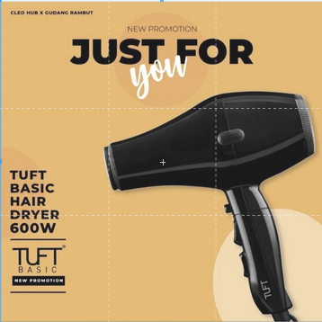 TUFT Basic Hairdryer Pengering Rambut Original 600w Hair Dryer Tuft