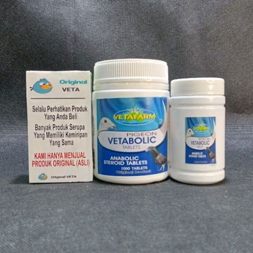 VETABOLIC TABLETS VETAFARM HARGA PERBUTIR ECERAN SUPLEMEN PEMBENTUKAN OTOT TULANG MERPATI
