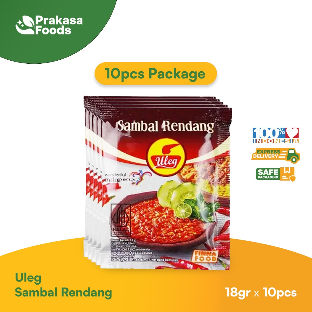 

Uleg Sambal Sachet Rendang Isi 10 180gr