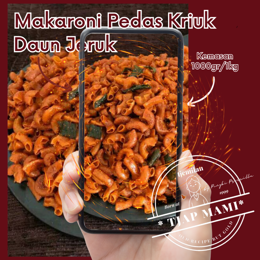 

Makaroni Terenak Pedas Daun Jeruk Kriuk 1Kg - TJAP MAMI