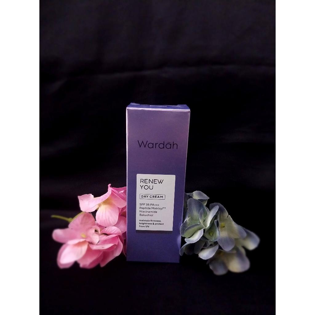 Wardah Renew You Day Cream  15ml/krim anti aging/anti frekle khusus flek bandel/krim wajah untuk ker