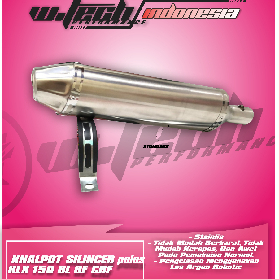 KNALPOT SILINCER POLOS KLX 150 BL BF CRF