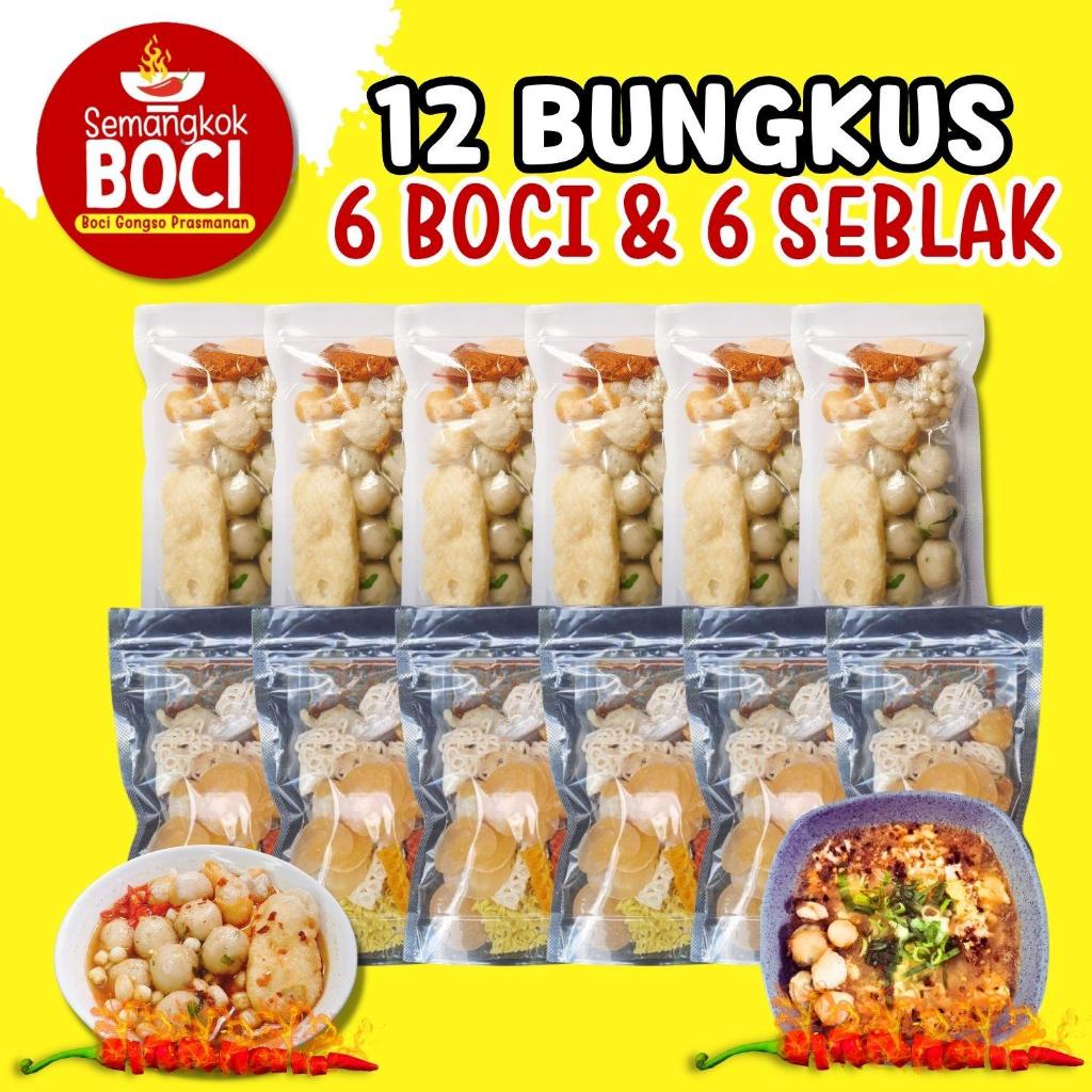 

12 Bungkus Mix Baso Aci isi 6 pcs X Seblak Instan isi 6 pcs