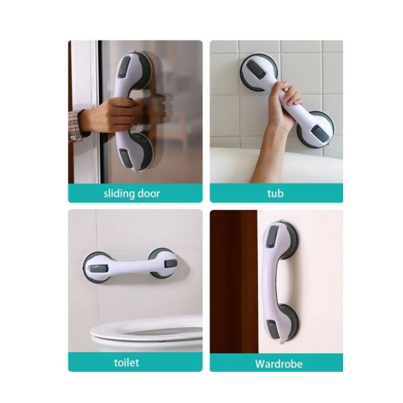 tempel pegangan safety gagang kamar mandi pengaman tembok keramik kaca shower handle papan toilet la