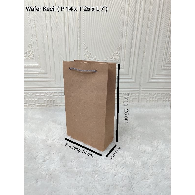 

PAPER BAG WAFER DAN MINUMAN | PAPER BAG KRAFT COKLAT | TAS HAJATAN | TAS KERTAS MURAH