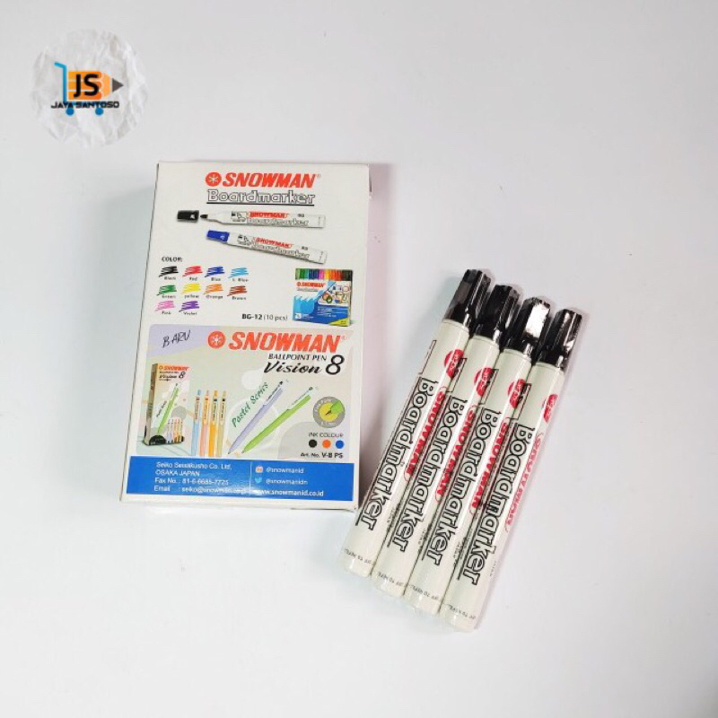 

Spidol SNOWMAN White Board Board Marker BG12