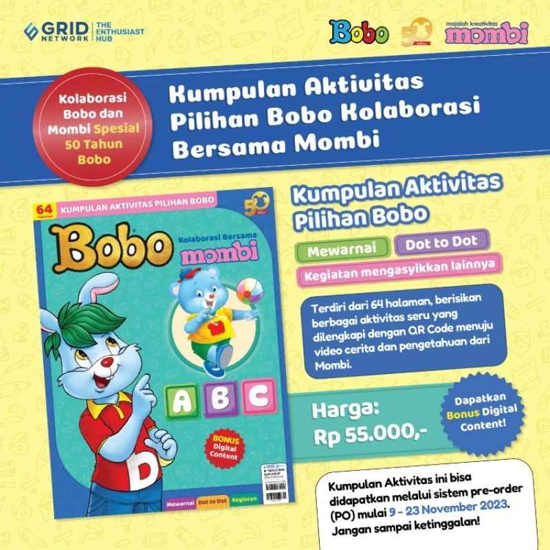Majalah Bobo Kolaborasi Bersama Mombi