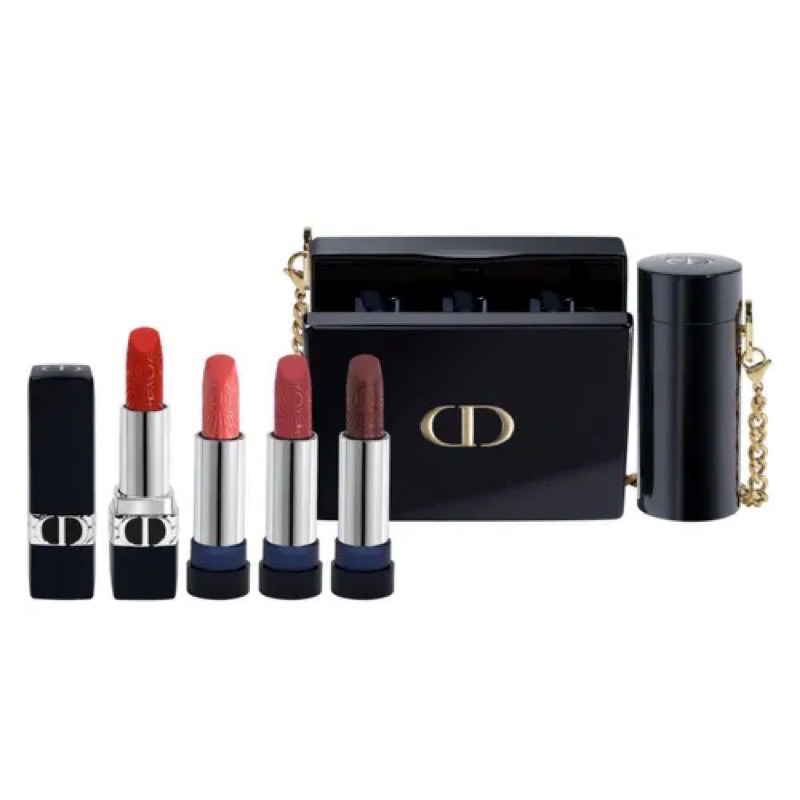 SUPER PROMO DIOR ROUGE DIOR MINAUDIERE CASE AND LIPSTICK HOLDER LIMITED EDITION