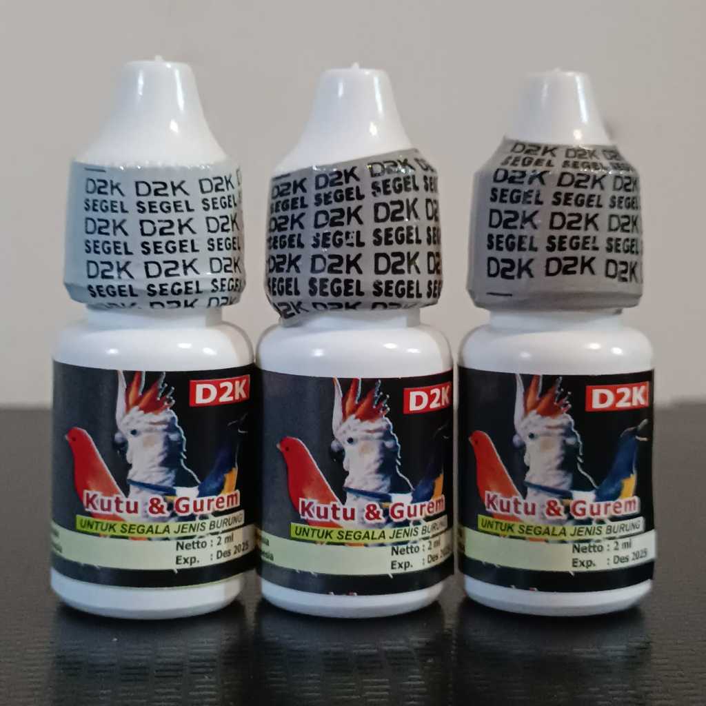 D2K KUTU DAN GUREM OBAT KUTU GUREM BURUNG KICAU MURAI KACER C IJO LOVE BIRD