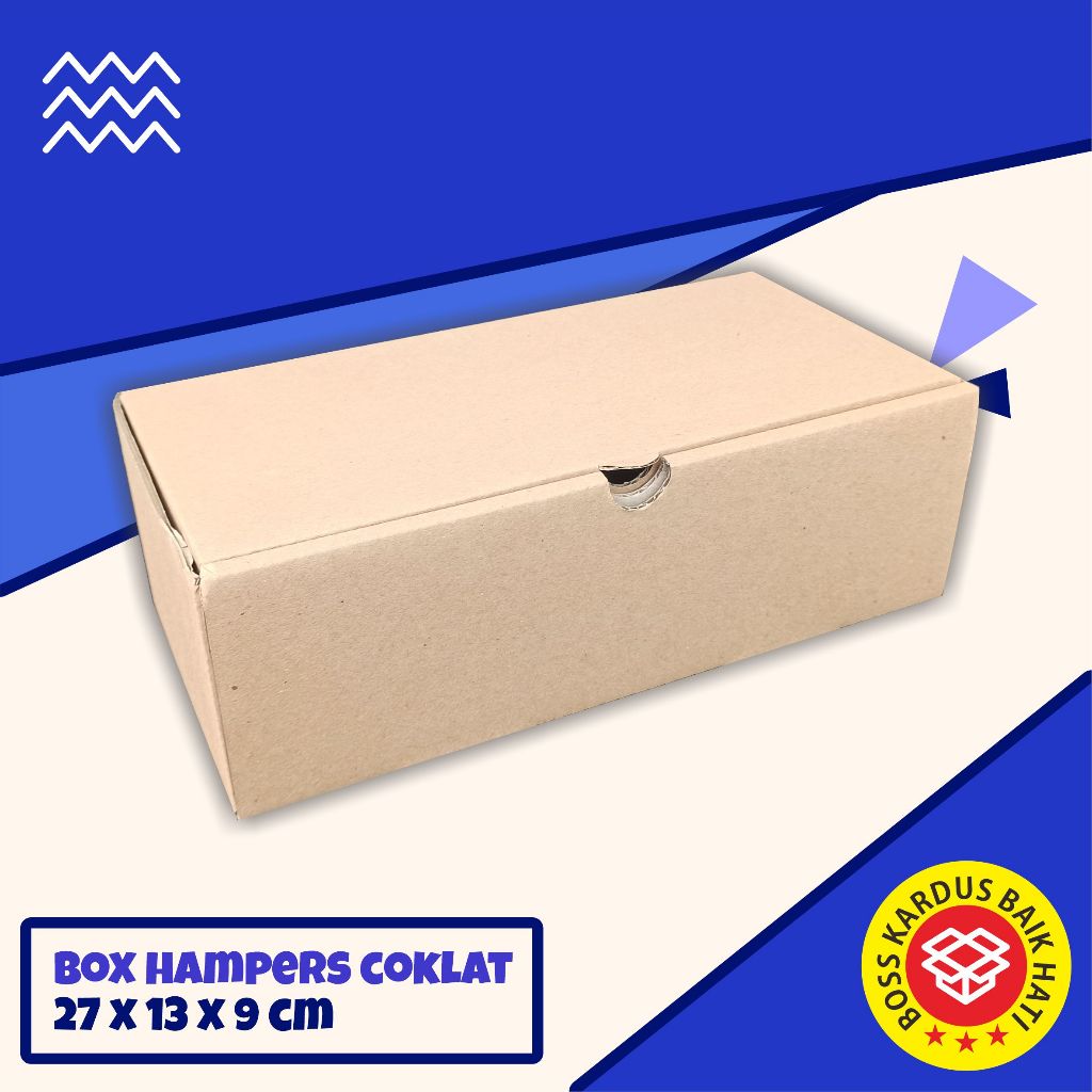 

Kardus Box Hampers Die Cut ukuran 27x13x9 cm