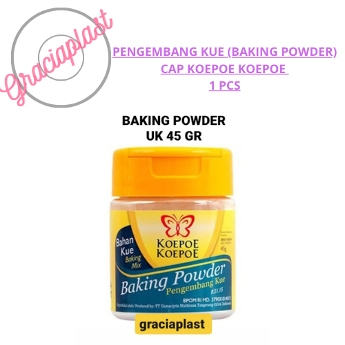 

BAKING POWDER CAP KOEPOE KOEPOE PENGEMBANG ADONAN KUE 45GR