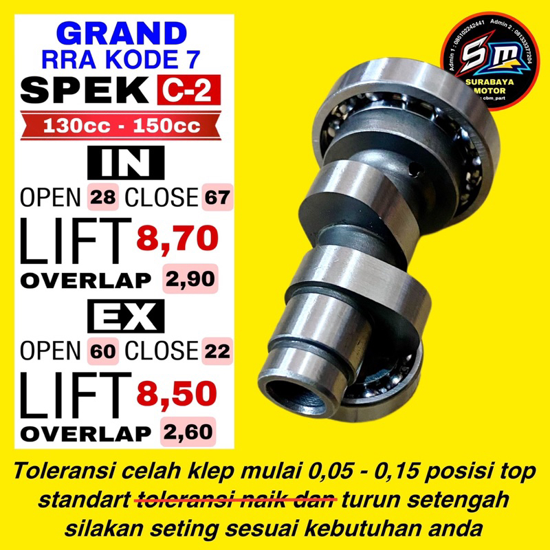 Noken as racing grand win spek bore up dan standart racing