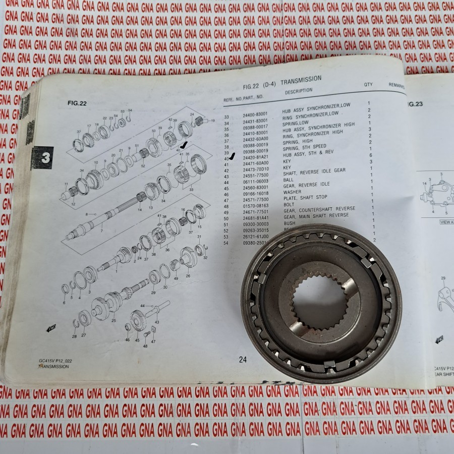 HUB ASSY REVERSE DRIVE SUZUKI FUTURA APV GIGI 5 ASLI