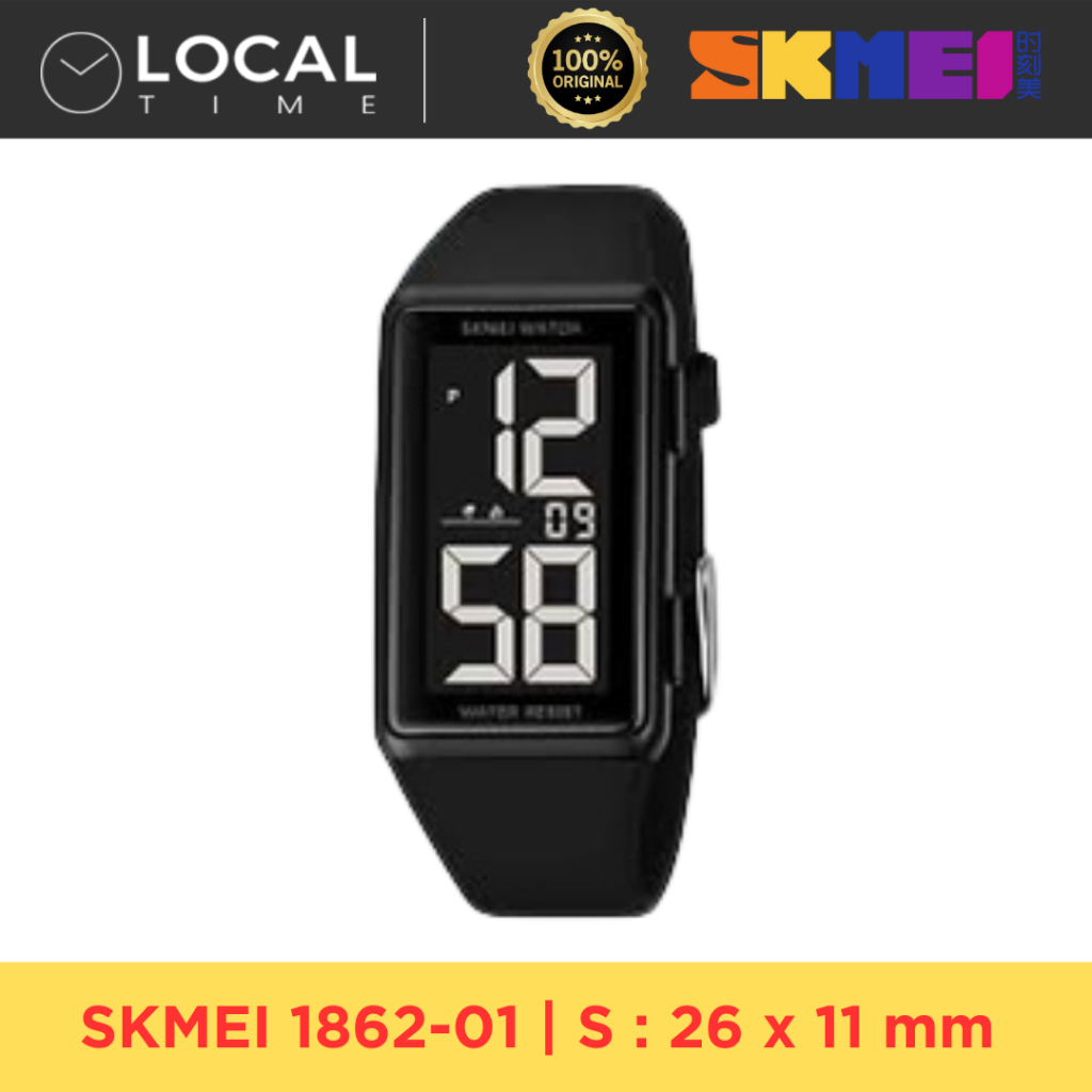 SKMEI 1862 JAM TANGAN DIGITAL KARET TAHAN AIR ORIGINAL