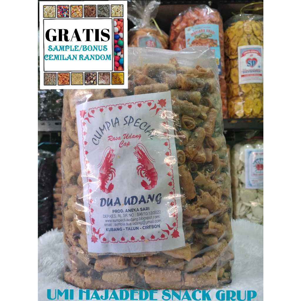 

(GRATIS BONUS) CEMILAN 500Gram KUE SUMPIA UDANG