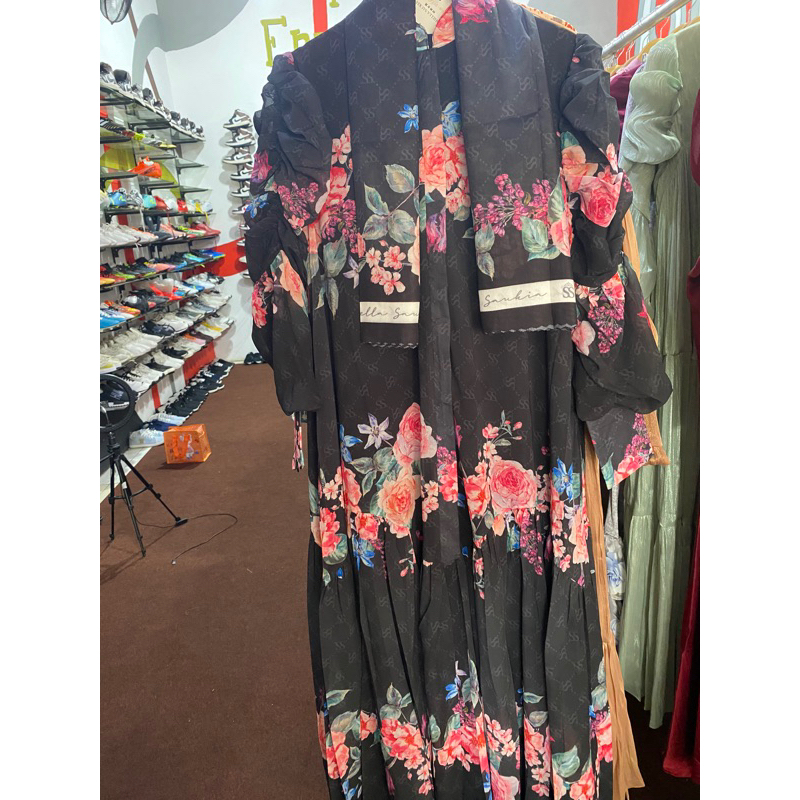 SHELLASAUKIA Set Gamis+Hijab