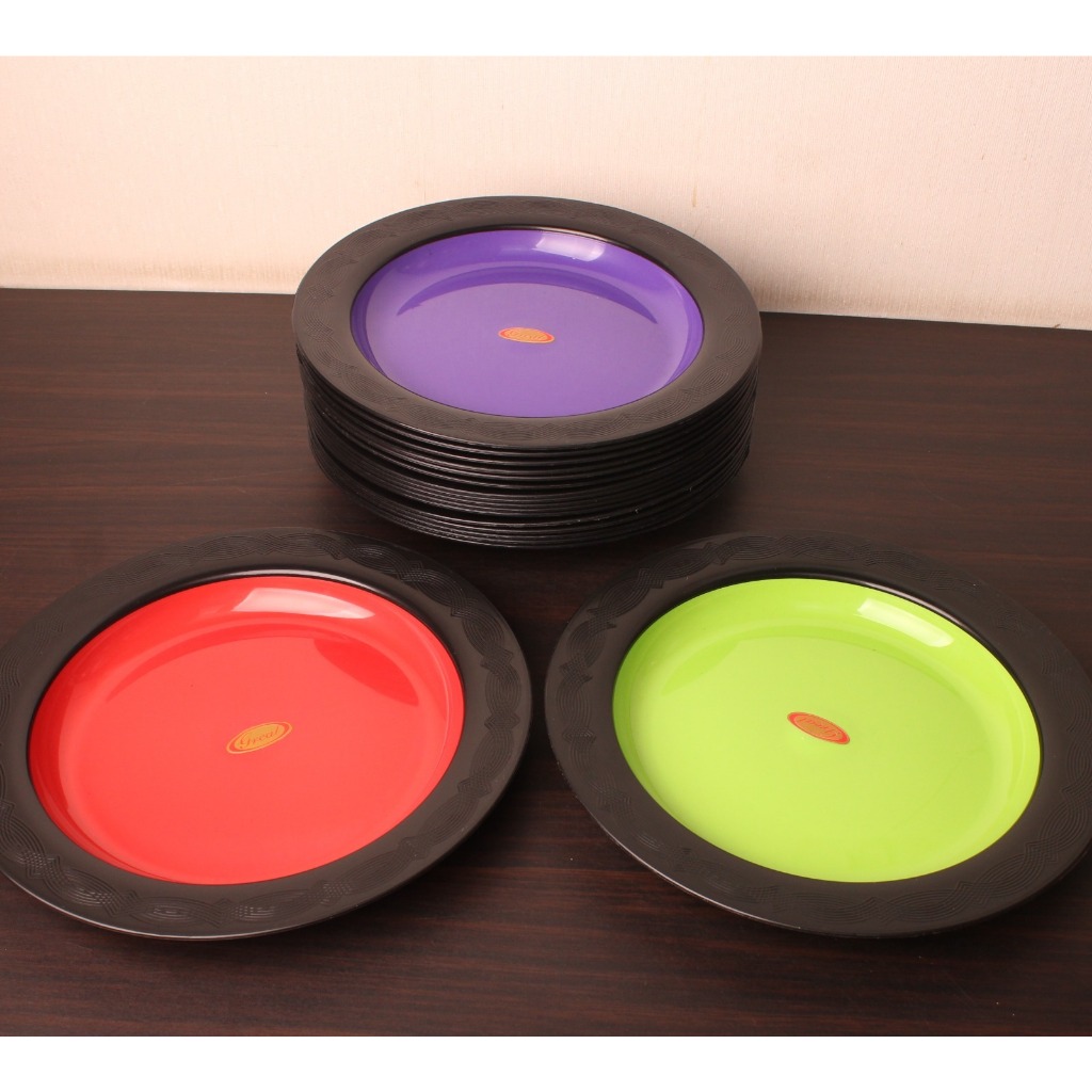 PIRING MAKAN BULAT / PIRING RAMEN JEPANG GREAT / PIRING SAJI PLASTIK CEPER