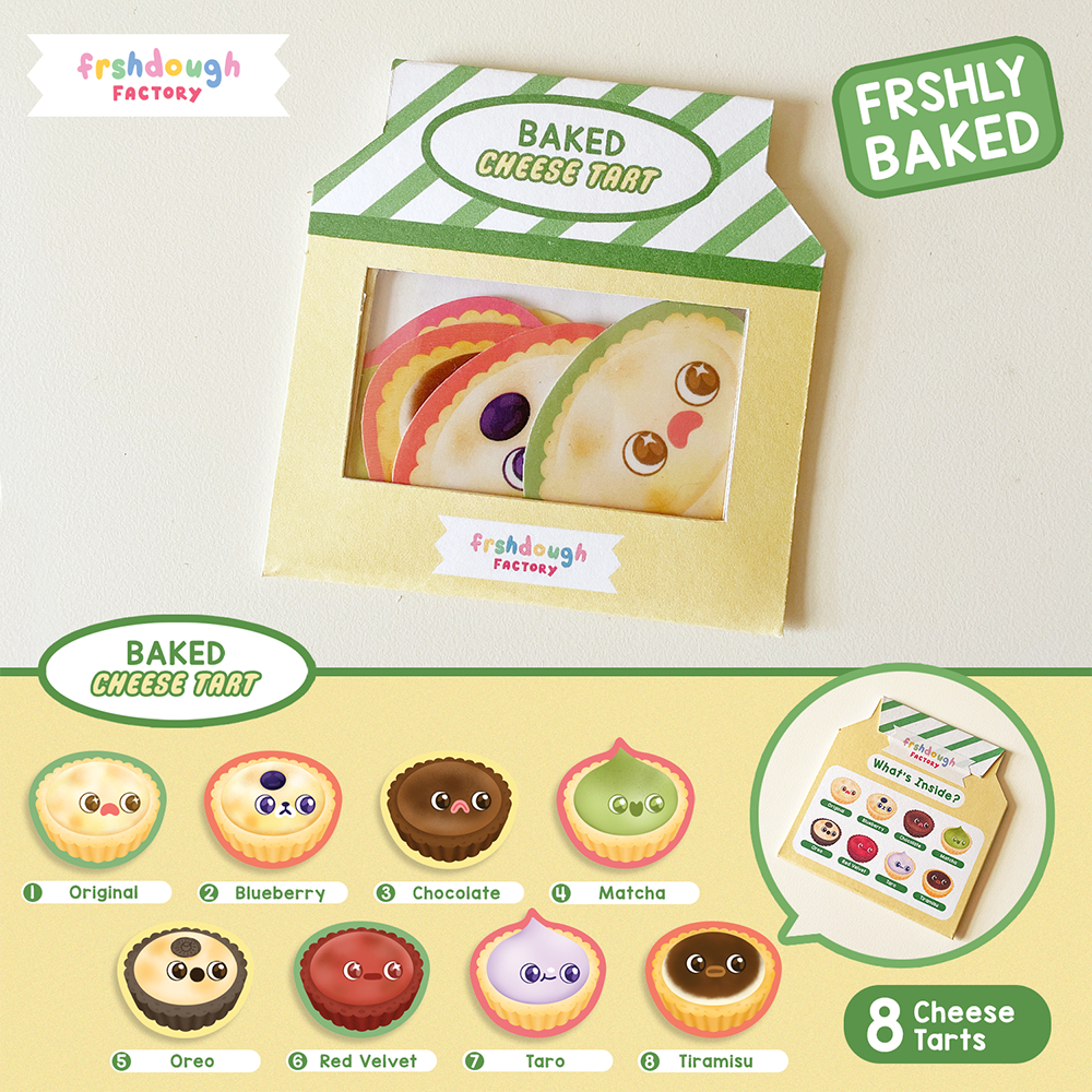 

Frshdough Factory Sticker Pack - Baked Cheese Tart