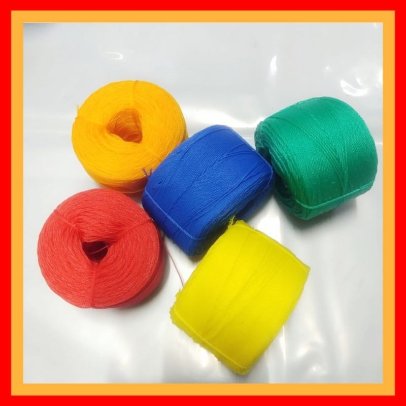 

Tali Tambang Plastik Warna Berat 1 kg ukuran 1mm, 1.5mm, 2mm, 2.5mm