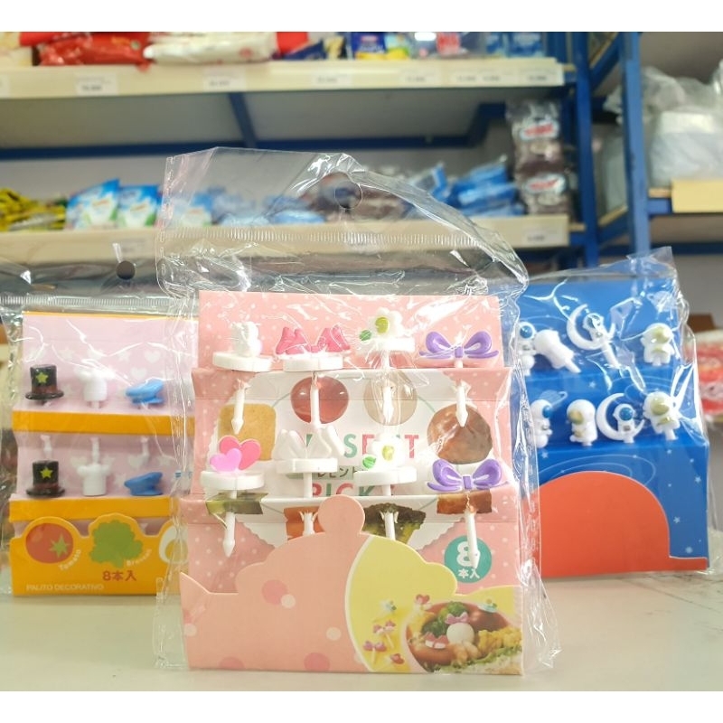Tusukan Bento Karakter / Tusukan Makanan Karakter / Tusukan Karakter Bento