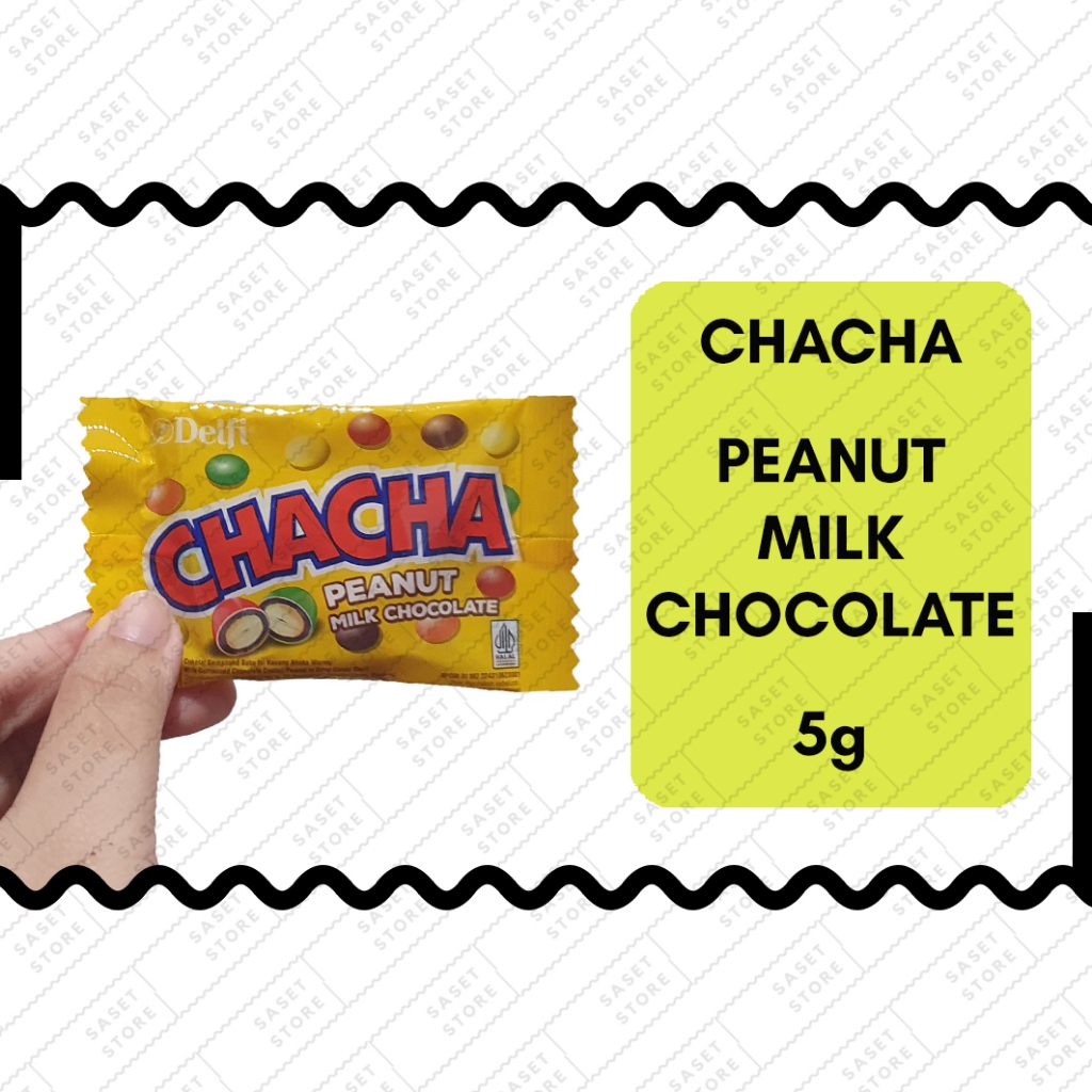 

Chacha Peanut Milk Chocolate 5g Sachet Snack Cemilan Coklat Kacang