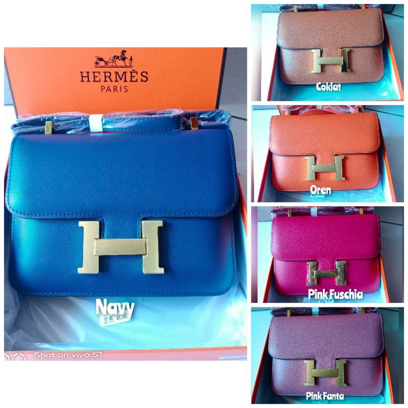 TAS WANITA HM BRANDED POLOS 11 WARNA FREE BOX
