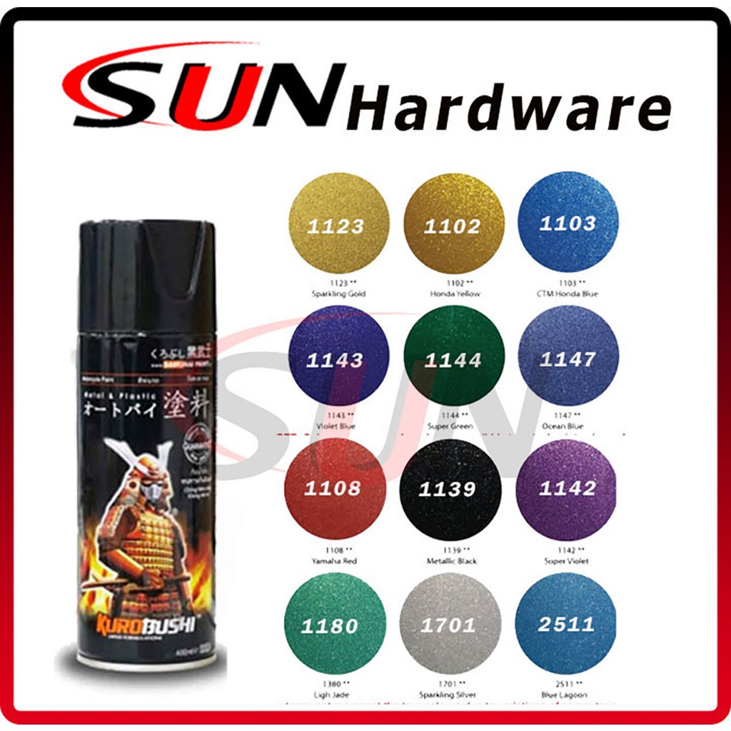Pilox Samurai Kurobushi 400 Ml Pilok Silver Sparkling Black Metallic Gold Red Blue Yellow