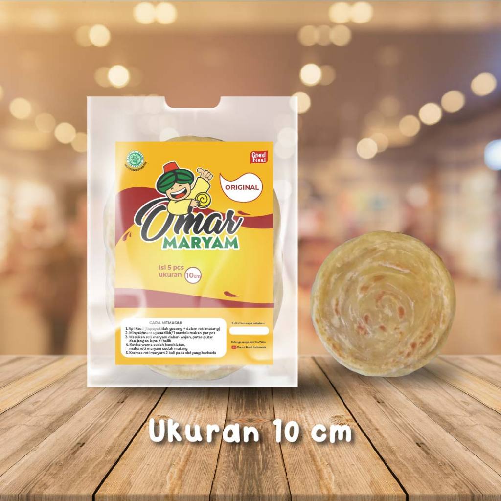 

ROTI MARYAM OMAR Original Ukuran 10 cm, Roti canai