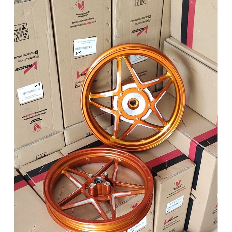 Velg Pelak Vrossi Rossy Venom orbits X H PALANG BINTANG Gen 2 G2  Beat karbu/fi/esp/pop/deluxe Scoop
