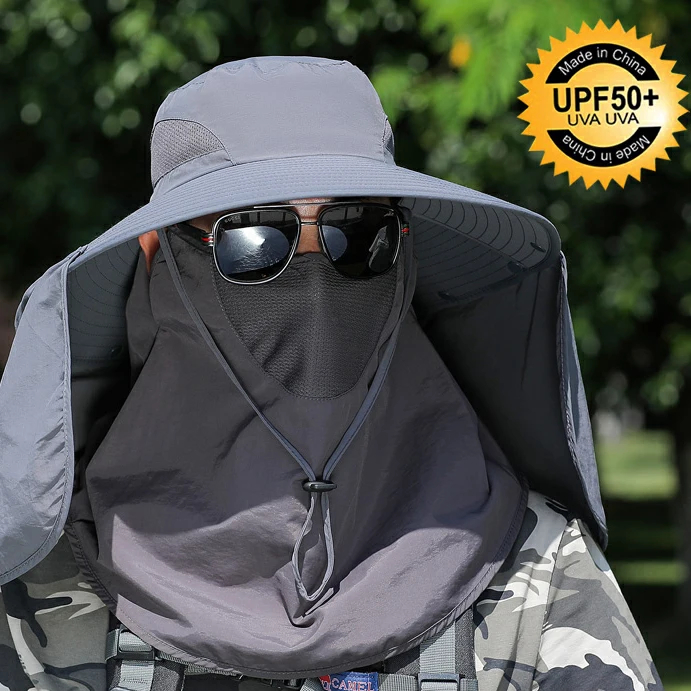 TOPI BUCKET RIMBA HAT HIKING Pria/Wanita Topi Gunung Pantai Visor Rimba Outdoor Hiking Hutan Camping