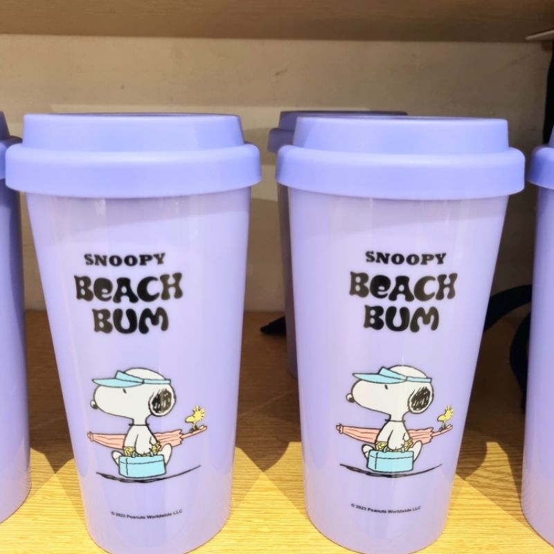 MINISO SNOOPY PLASTIC TUMBLER / BOTOL MINUM PLASTIK