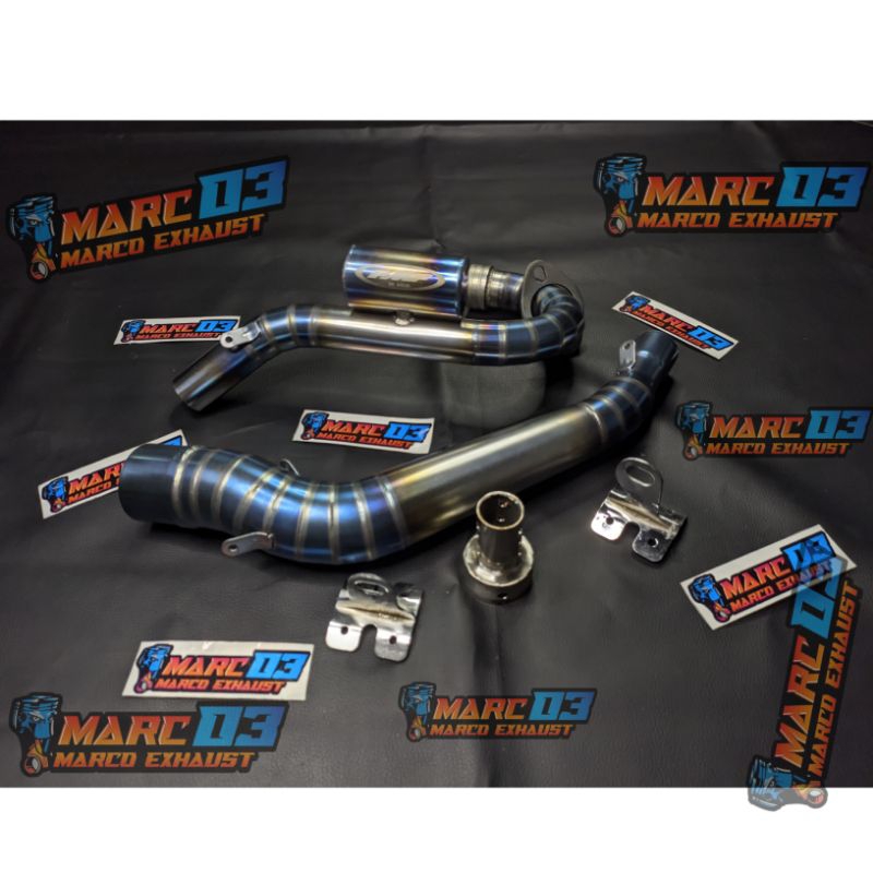 LEHER ONLY ALA ALA TITANIUM MARCO EXHOST KENALPOT RACING CEPAT KLX D-TRACKER CRF WR