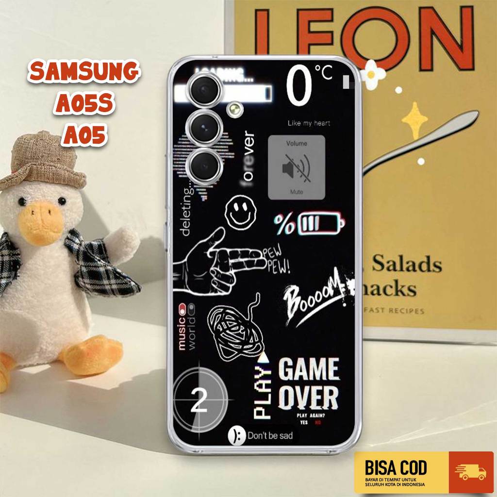 Case Samsung A05s - Casing Samsung A05 - Motif NASA TICKET - Softcase Clear Fourside - Bisa COD