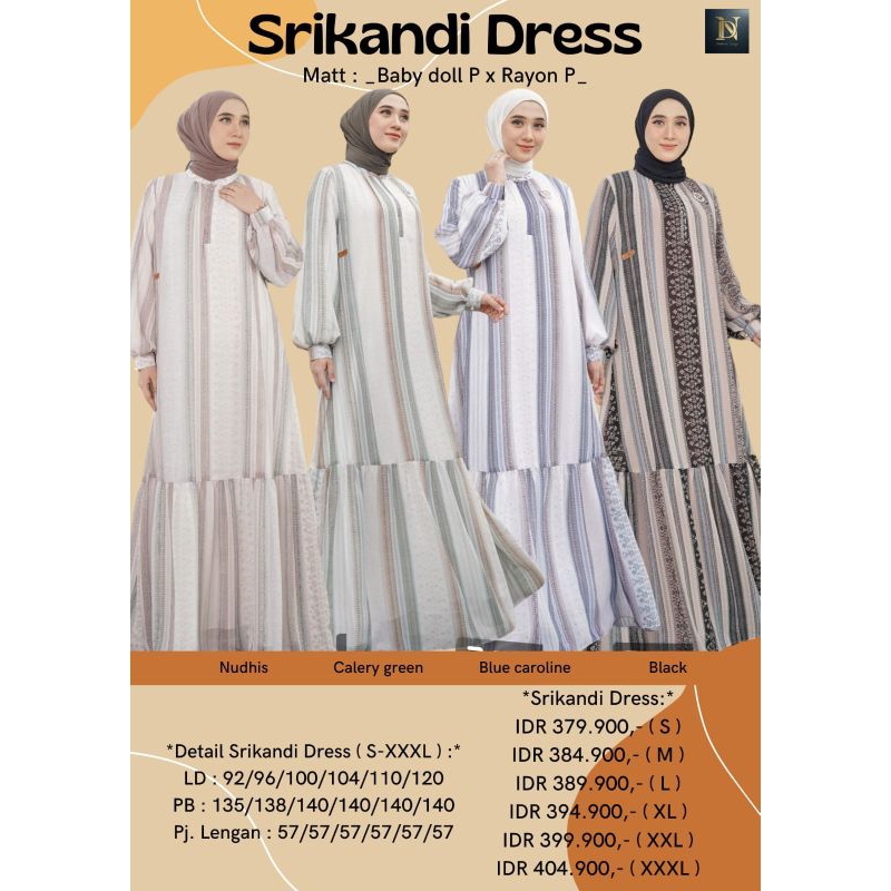 SRIKANDI DRESS MOTIF NADHEERA ✅